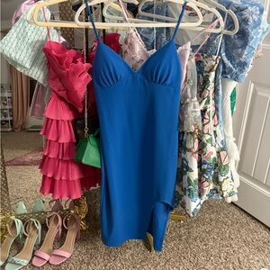 B Darlin Blue Midi Dress